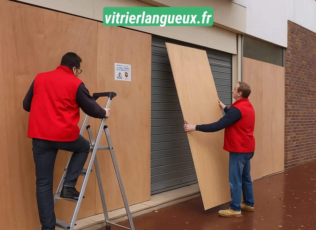 Mise en sécurité fermeture provisoire Langueux