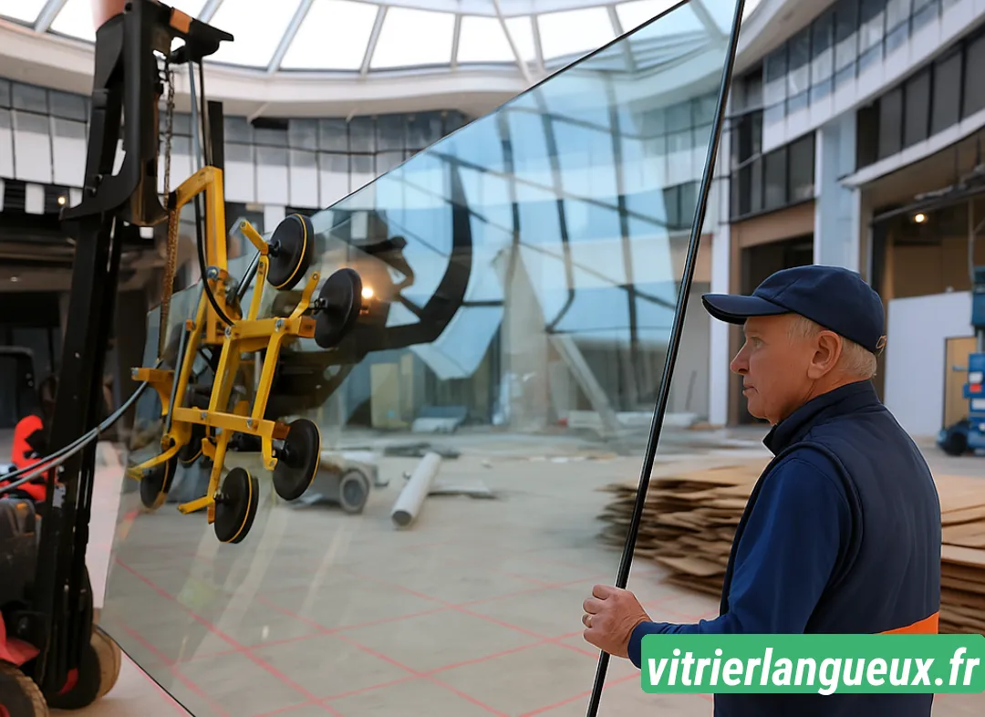 Remplacement de vitrine magasin Langueux